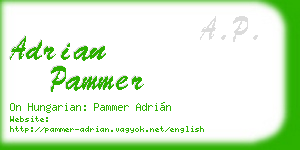 adrian pammer business card